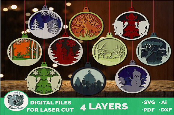 10 3D Layered Christmas Ornaments for Creative Holiday Displays