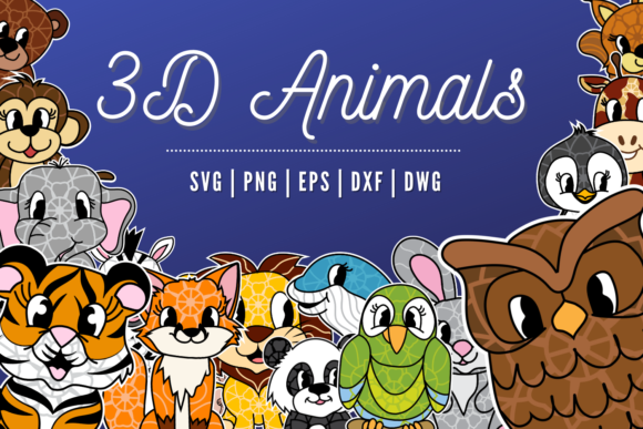 3D Animals SVG Bundle: Creative Tools for Designers