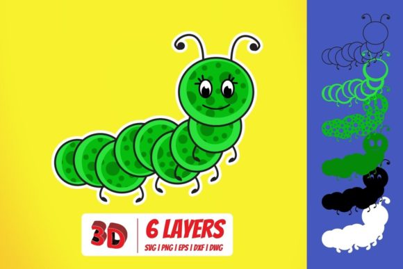 3D Caterpillar SVG: A Creative Tool for Modern Designers