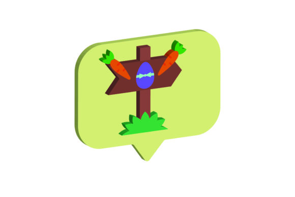 3D Easter Icon Carrot