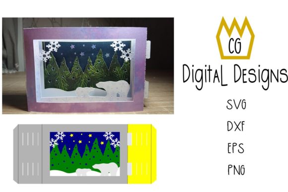 3D Layered Polar Bear Card: A Unique Expression of Creativity and Innovation
