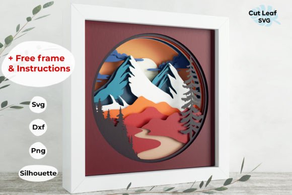3D Mountains Shadow Box: Nature, Range, and the Art of Realistic Displays