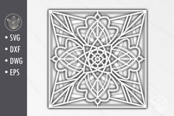3D Multi-Layer Mandala, Paper Cut: A Creative Fusion of Art and Design