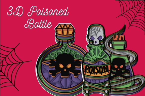 3D Poisoned Bottle SVG Bundle: Creative Power in Design