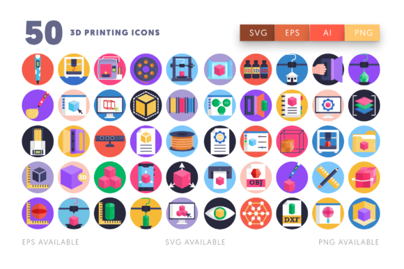 50 3D Printing Icons: A Creative Powerhouse