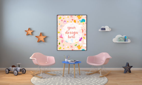 A 3D Kids Room or Nursery Empty Frame: A Practical Tool for Creative Design