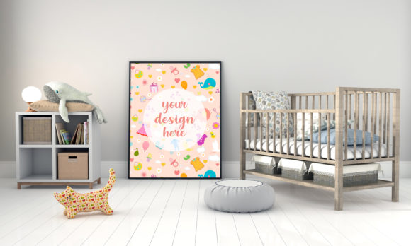 A 3D Modern Kids Bedroom Empty Frame: A Versatile Design Solution