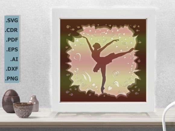 Ballerina 3d Shadow Box Template: A Unique Approach to Artistic Expression
