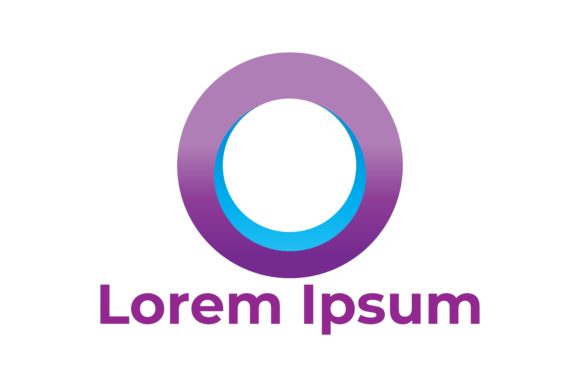 Business Logo Art 3D Ring Gradient