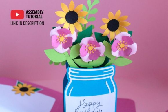 Flowers in a Jar 3D Card: A Unique Way to Express Love and Creativity