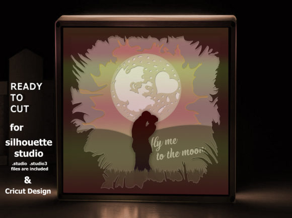 Fly Me to the Moon 3D Shadow Box