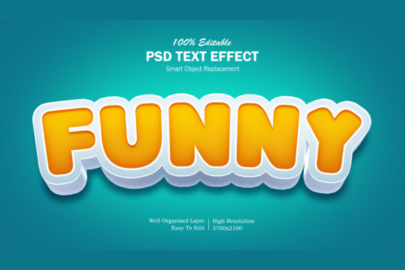Funny 3D Photoshop Text Effect
