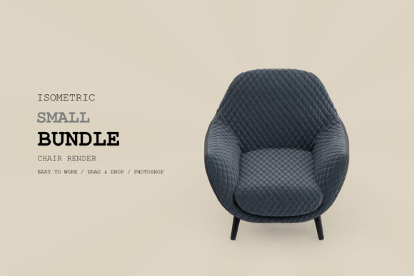 Isometric Armchair 3D Rendering Pac 110