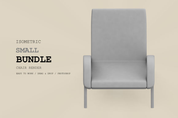Isometric Armchair 3D Rendering Pack 104: A Design Asset Worth Your Attention
