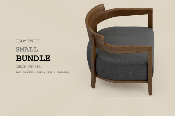Isometric Armchair 3D Rendering Pack 27