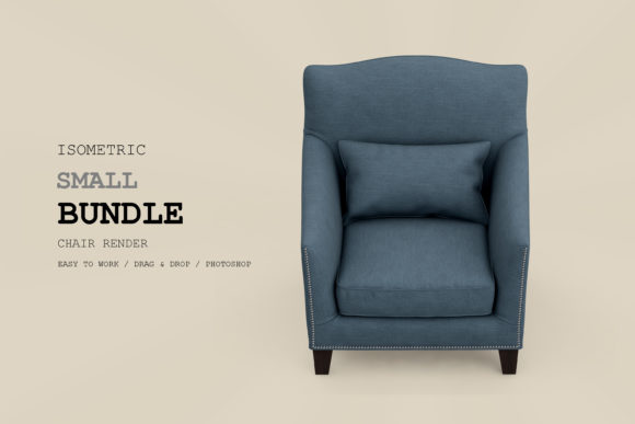 Isometric Armchair 3D Rendering Pack 9: Real Uses for Real Projects