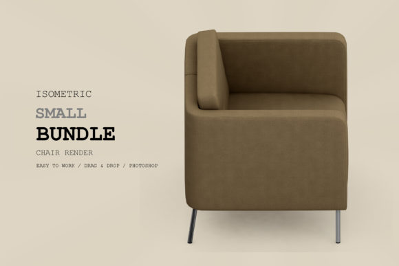 Isometric Armchair 3D Rendering Pack 96: A Practical Resource for Designers Seeking Efficiency and Quality