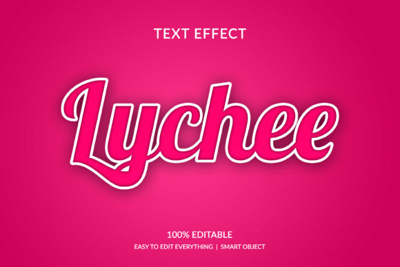 Lychee 3d Fruit Color Style Text Effect in Modern Design Workflows