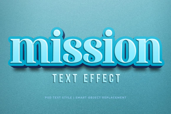 Mission 3D Text Effect Mockup: A Powerful Tool for Visual Storytelling