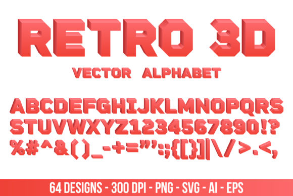 Realistic 3D Font Clipart Set: A Practical Tool for Designers and Creators