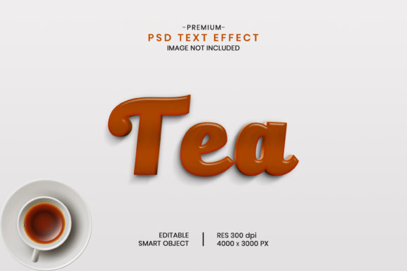 Tea Editable 3D Text Effect: A Creative Tool for Digital Design