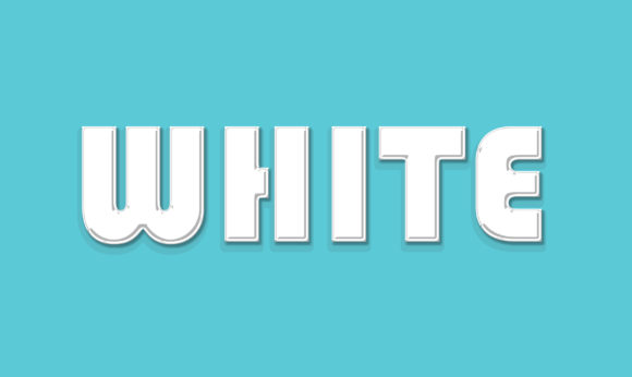 White Chalk Style 3D Text Effect